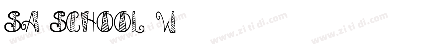 SA SCHOOL W字体转换
